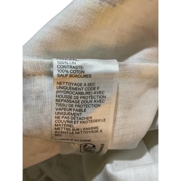 Zimmermann Lace Trimmed White Applique Mini Dress Size 1 - Picture 5 of 5